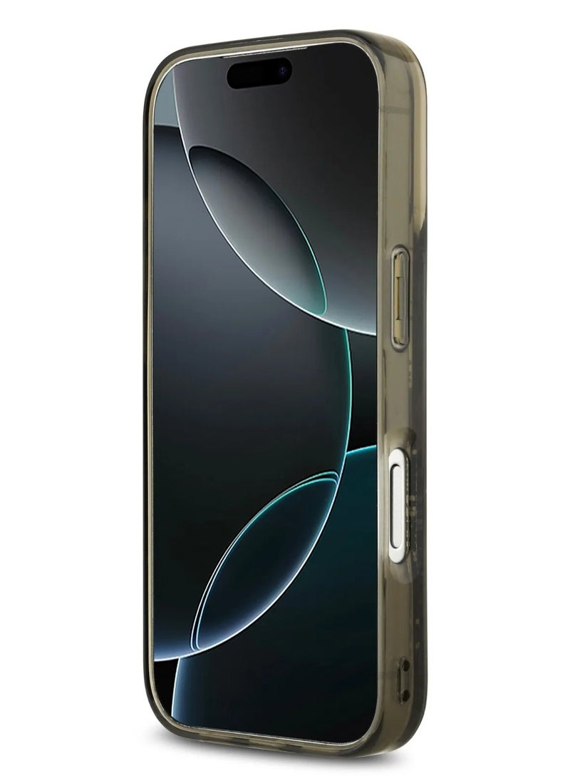 كارل لاغرفيلد جراب ماج سيف السائل اللامع لهاتف آيفون 17 برو ماكس مع شعار تشوبيت منتشر / سهل التركيب / تصميم رفيع / خفيف الوزن / غطاء خلفي - أسود - Image 5