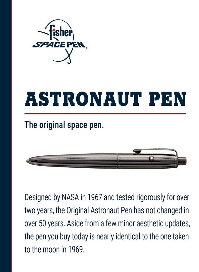 Fisher Space Pen Original Astronaut Space Pen, AG7 Series, Ballpoint, Black Titanium Nitride, Black Ink, Pocket Clip, Gift Box, Made in the USA - Image 2