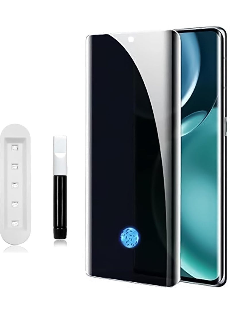 Tempered Glass | Curved UV Privacy Screen Protector Guard for Realme 15 Pro| Full Screen Coverage/Anti Spy/HD/Easy Application | Fingerprint Working/9H Hardness