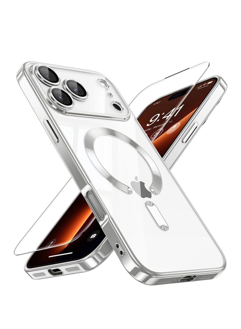 MUDISO iPhone 17 Pro Max Case Compatible with Magsafe Camera Lens Protection Cover with Full HD 9D Tempered Glass For iPhone 17 Pro Max Anti-Yellowing Drop Protection Cover for iPhone 17 Pro Max 6.9-inch - Image 1