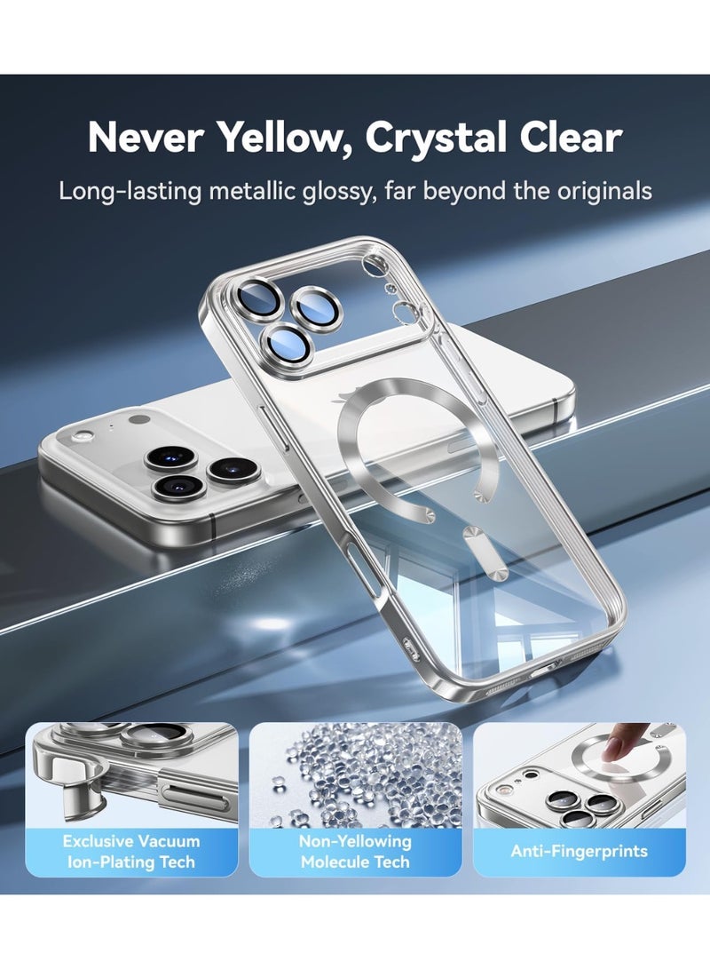 MUDISO iPhone 17 Pro Max Case Compatible with Magsafe Camera Lens Protection Cover with Full HD 9D Tempered Glass For iPhone 17 Pro Max Anti-Yellowing Drop Protection Cover for iPhone 17 Pro Max 6.9-inch - Image 4