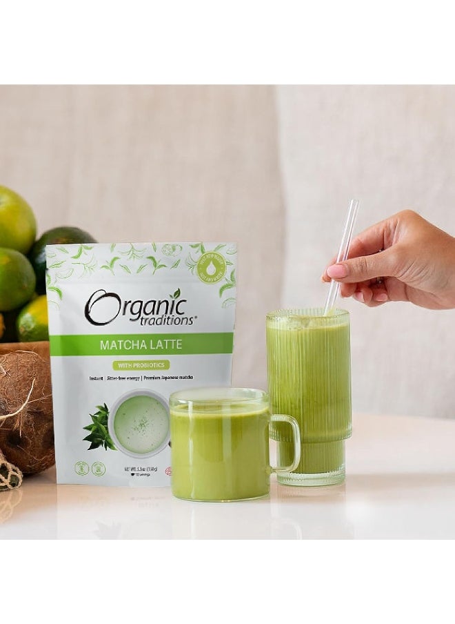 Organic Traditions Matcha Latte With Probiotics 150G : 00133  - Image 5