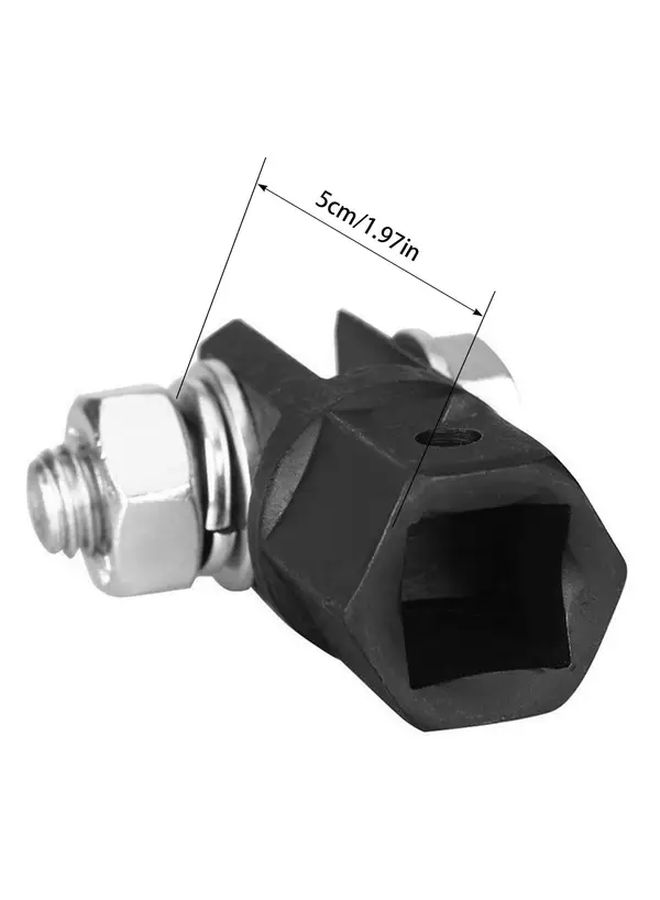 Black Scissor Jack Adapter For 1 2 Inch Drive Impact Wrench And Standard Sockets - Image 2