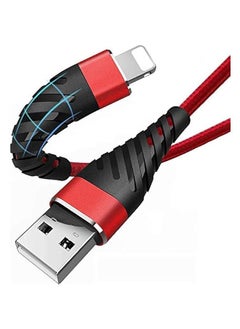 Apple MFi Certified 6ft iPhone Charger Lightning Cable, 2 Pack Durable Braided Nylon Metal Connector Charging Cord for iPhone X/XS Max/XR/8 Plus/7/6/5/SE, iPad