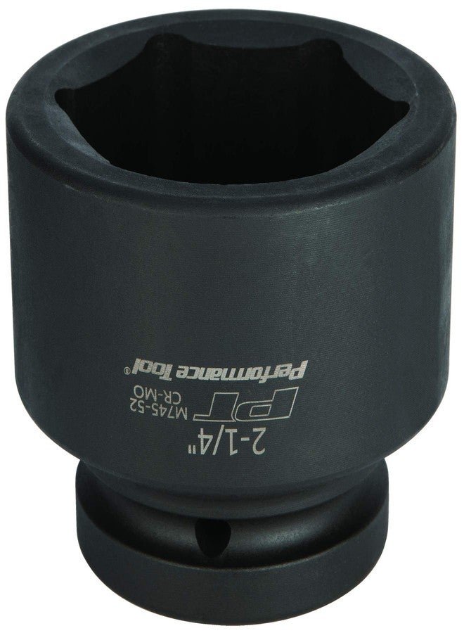Performance Tool M745-52 1 In Drive 2-1/4 In Impact Socket for Heavy-Duty Automotive Repairs and Maintenance Jobs with High-Torque Output Capability, Black - Image 2