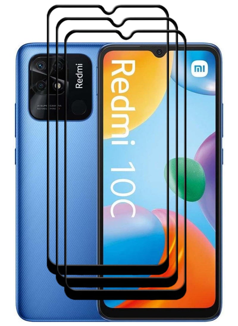 ACLIX 3 Pieces Antistatic ESD Dustproof Premium Quality High Definition Tempered Glass Screen Protector Designed For Xiaomi Redmi 10C - Image 1