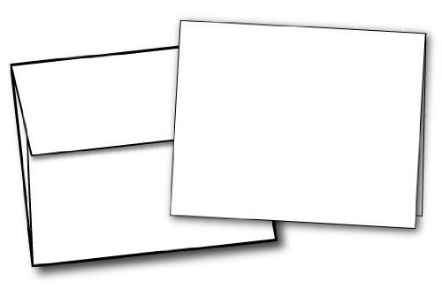 Desktop Publishing Supplies Heavyweight Blank White Greeting Card Sets - A2 Size 4.25" x 5.5" - 40 Cards & Envelopes - For Inkjet/Laser Printers - Image 3