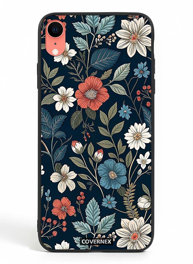 Covernex Apple iPhone XR Protective Case Cover Printed Featuring Deep Forest Botanical and Wildflower - Image 2