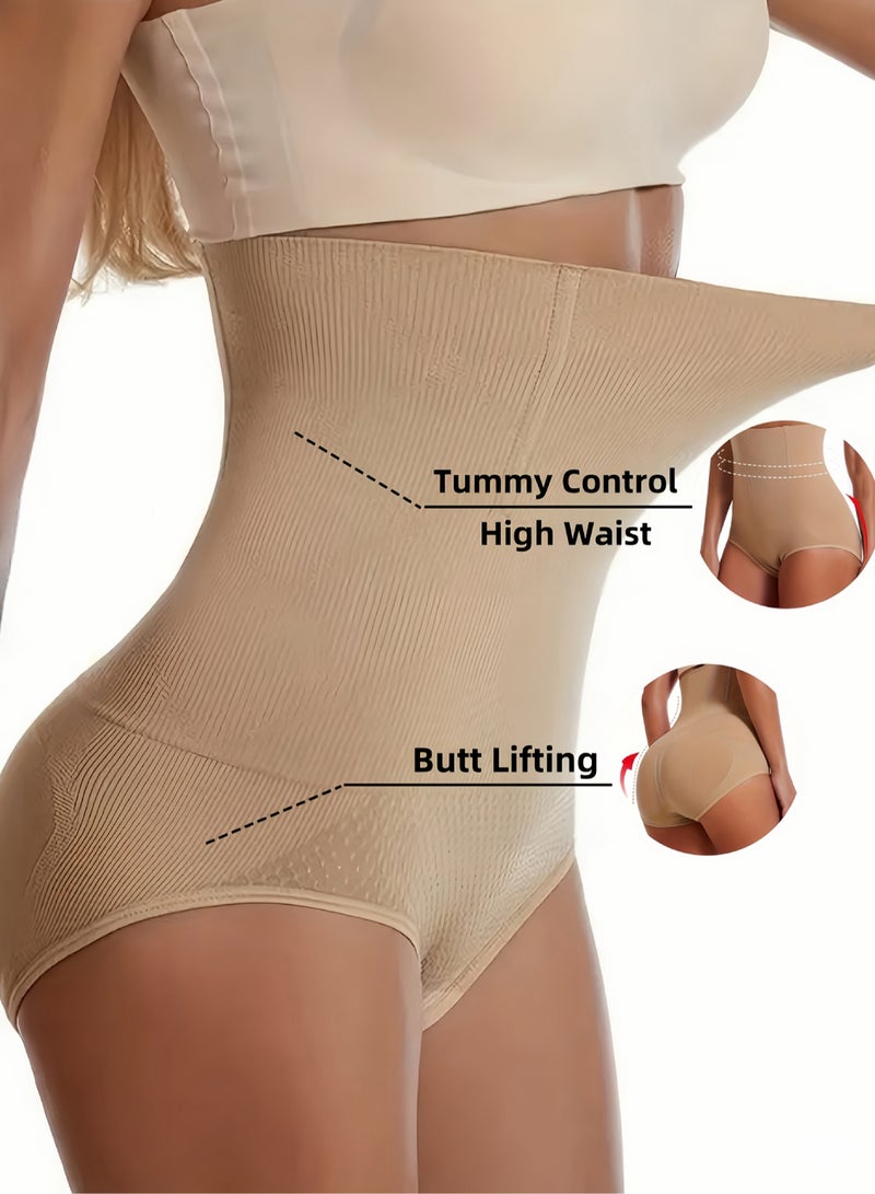 2packs Women High Waist Tummy Control Seamless Thong Panties Butt Lifting Shapewear Underwear For Lady After Postpartum Safty Panties Under Dress - Image 2