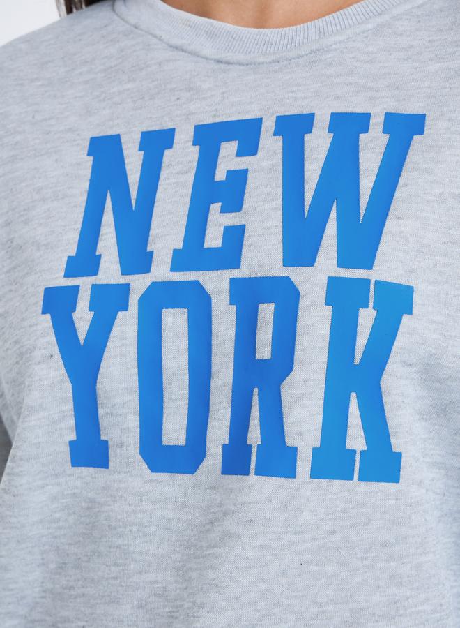 ستايلي سويت شيرت مطبع بقصة واسعة - Image 4