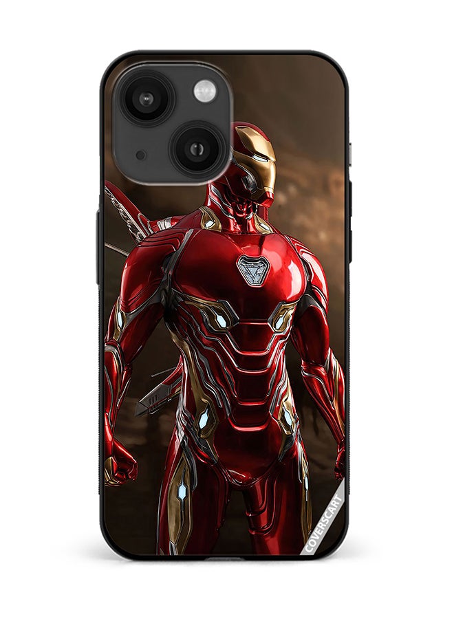 COVERSCART Protective Case Cover For Apple iPhone 13 Iron Man Design Multicolour