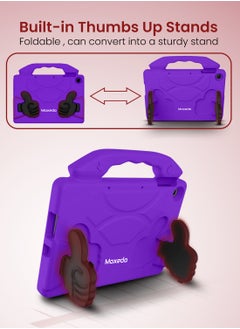 Moxedo Moxedo Shockproof Protective Case Cover Lightweight Convertible Handle Kickstand for Kids Compatible for Huawei Matepad T10 9.7 inch / T10s 10.1 inch 2021 - Purple  - Image 5