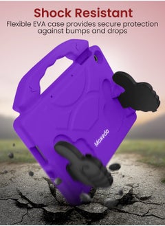 Moxedo Moxedo Shockproof Protective Case Cover Lightweight Convertible Handle Kickstand for Kids Compatible for Huawei Matepad T10 9.7 inch / T10s 10.1 inch 2021 - Purple  - Image 4