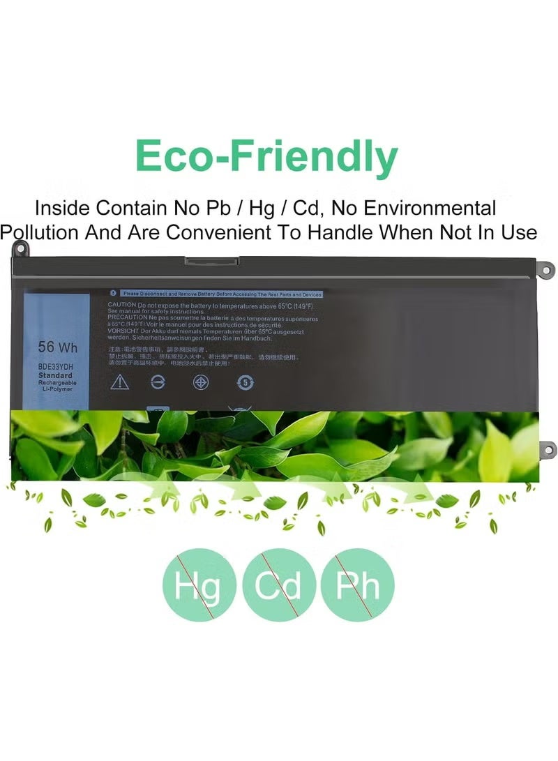Laptop Replacement Battery 15.2V 56Wh, Rechargeable 4-Cell Battery for Compatible Laptop Models, Reliable Power Solution for Daily Use - Image 3