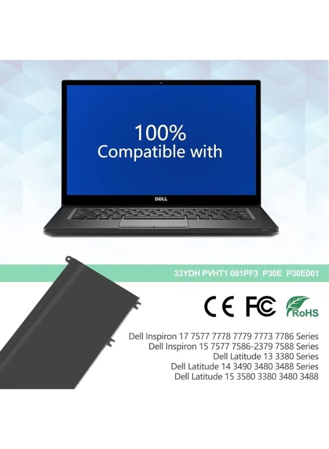 Laptop Replacement Battery 15.2V 56Wh, Rechargeable 4-Cell Battery for Compatible Laptop Models, Reliable Power Solution for Daily Use - Image 2