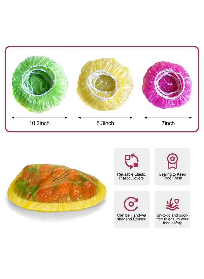 Elastic Food Storage Covers Reusable Stretch Plastic Wrap Bowl Covers Shower Cap Disposable Elastic Alternative Dish Covermate Lids Fit To Foil For Family Outdoor Picnic 3 Size (180) - pzsku/ZC9474218DBD0AD94EE06Z/45/_/1733731478/8da0feda-0da3-4908-8eab-0b53d6556e03