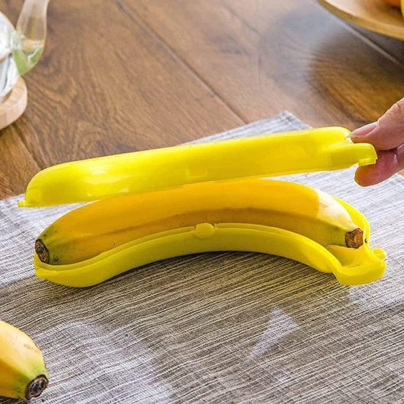 LMR3 Plastic Banana Keeper Bpa-Free Outdoor Travel Case, Banana Protector, Cute Carrier Storage Box, Multicolor 3 Pack - Image 2