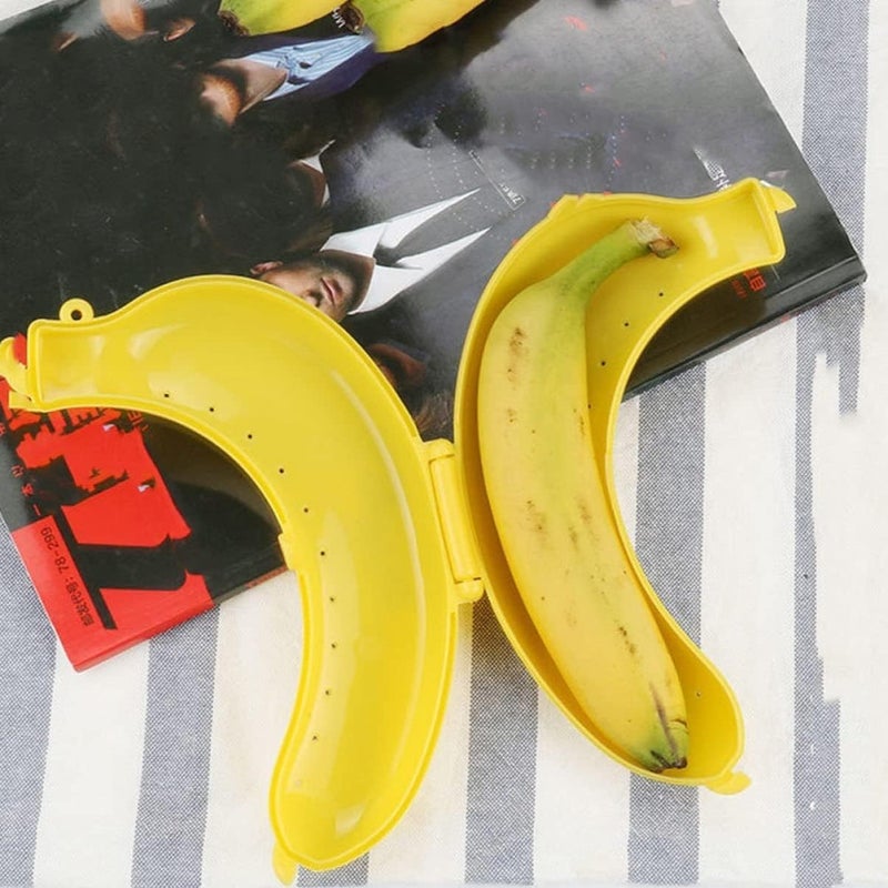 LMR3 Plastic Banana Keeper Bpa-Free Outdoor Travel Case, Banana Protector, Cute Carrier Storage Box, Multicolor 3 Pack - Image 4