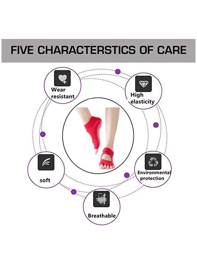 Generic Anti-Skid Breathable Fitness Yoga Socks  - Image 2