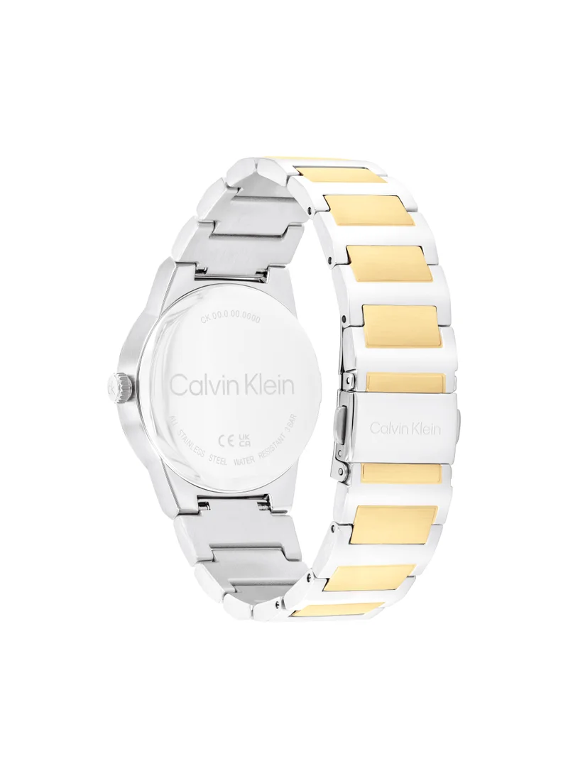 CALVIN KLEIN Linear Elegance Steel Strap Analog Watch