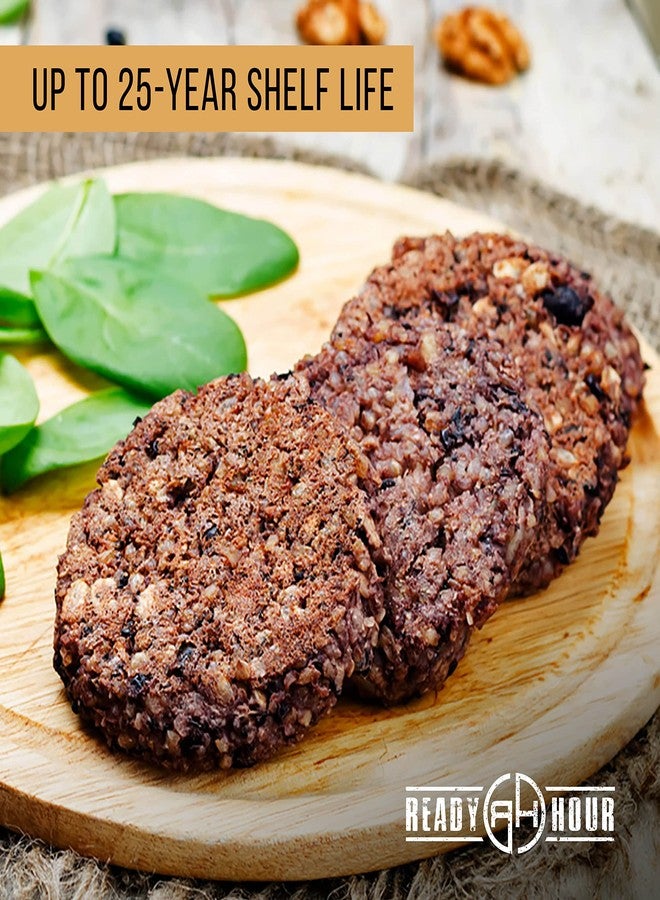 Ready Hour, Black Bean Burger Mix, Real Non-Perishable Recipe, 25-Year Shelf Life, Emergency and Adventure Food Supply, Includes 10 Resealable Pouches, 60 Servings - Image 5