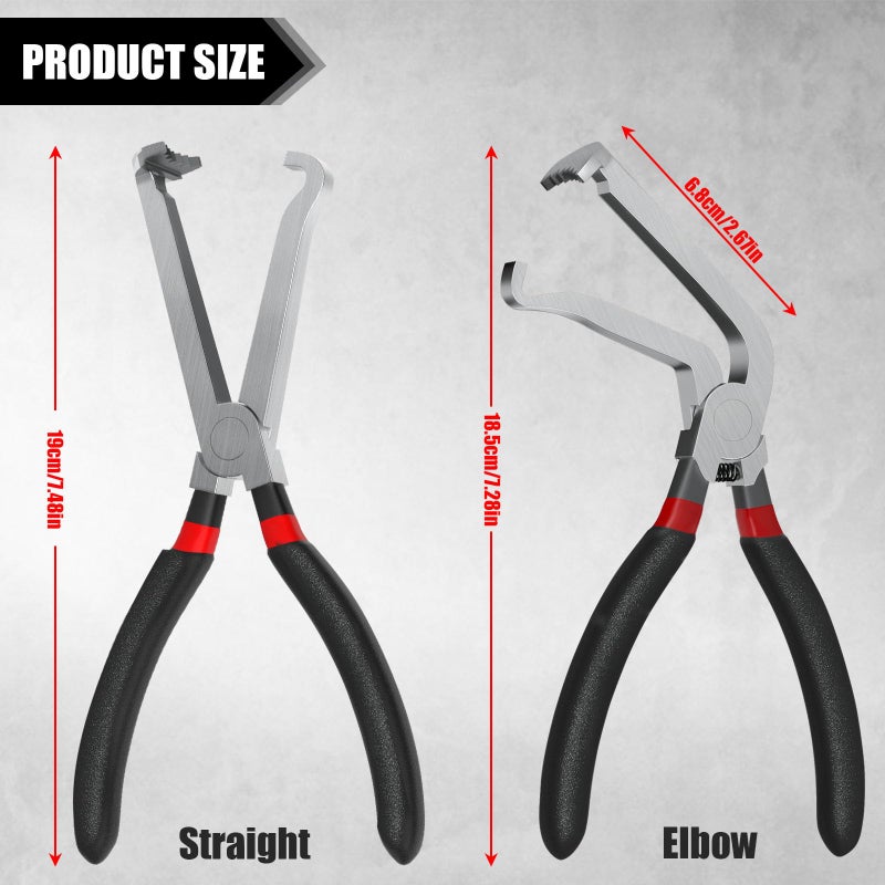 Popbee Electrical Disconnect Pliers 37960 37980 Electric Disconnect Plier 60 Degree Curved Jaw Straight Automotive Tools for Connector Push Plugs Fuel Line Removal Car Repair - Image 4
