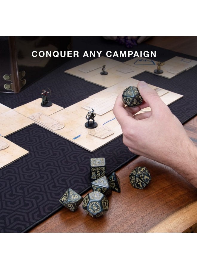 Wiz Dice Wiz Dice Titan Dice - Polyhedral Large Dice Set for Tabletop RPG Adventure Games with a Wooden Dice Box - DND Jumbo Dice Set, Suitable for Dungeons and Dragons Dungeon Master  - Image 4