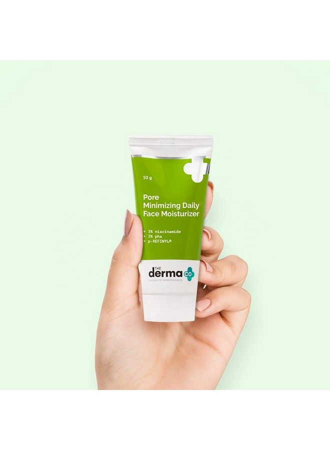 THE derma Co مرطب يومي للوجه لتقليل المسام يحتوي على 3% من النياسيناميد و3% من حمض الفا هيدروكسي وبريفينيل للمسام المفتوحة 50 جم - Image 3