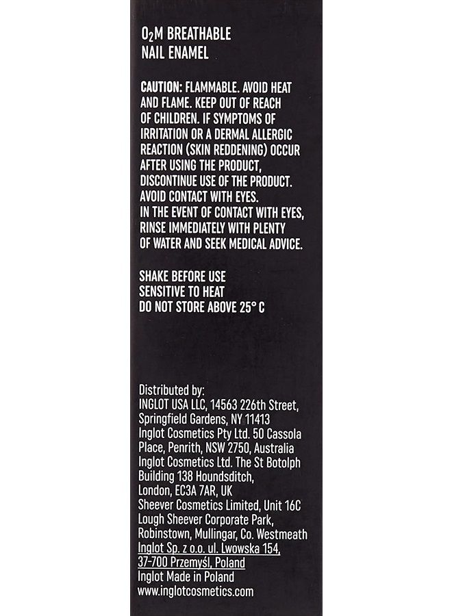 Inglot O2M Breathable Nail Enamel 652 | 11 ml/0.37 US FL OZ - Image 5