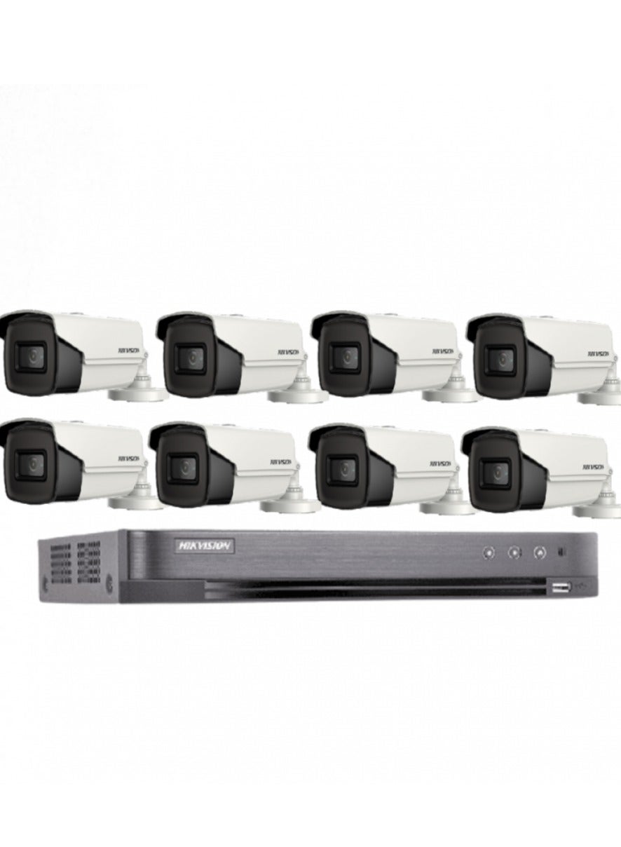 hikvision Hikvision 8 Cameras Megapixel Outdoor 60 Meter Night Vision With Channel Recording Device N70056636V
