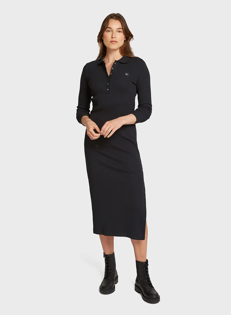 Calvin Klein Jeans Ribbed Knit Dress