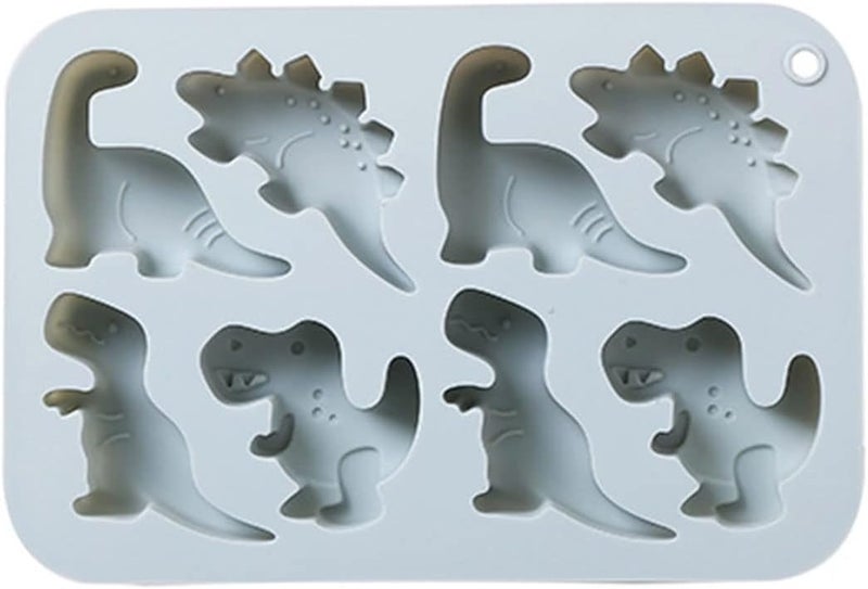 Sujosa Silicone Cake Pop Mold Non Stick Fancy Mold Cake Pan 8 Cavity dinosaur shape Candy Cupcake Cornbread Chocolate Brownie Gummy Resin Crafts Cake - Image 1
