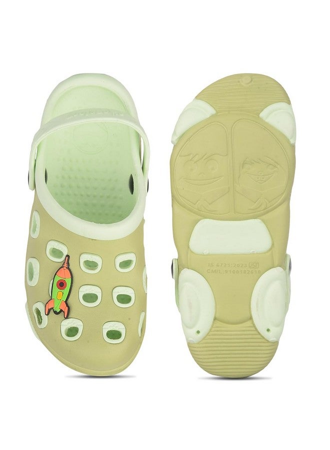 Liberty Lucy&Luke LPMXT-823 Casual Slingback Clogs for Kids with EVA Sole | Slip-On Breathable, Lightweight | Comfortable & Durable | Stylish Home Wear Footwear (Green-29 EU) - Image 5