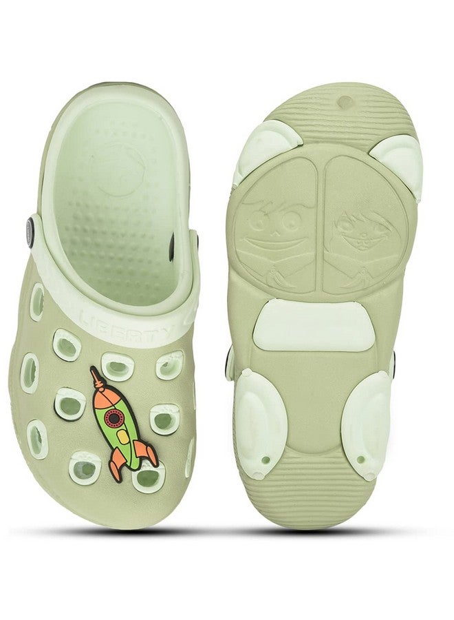 Liberty Lucy&Luke LPMXT-823 Casual Slingback Clogs for Kids with EVA Sole | Slip-On Breathable, Lightweight | Comfortable & Durable | Stylish Home Wear Footwear (Green-29 EU) - Image 4