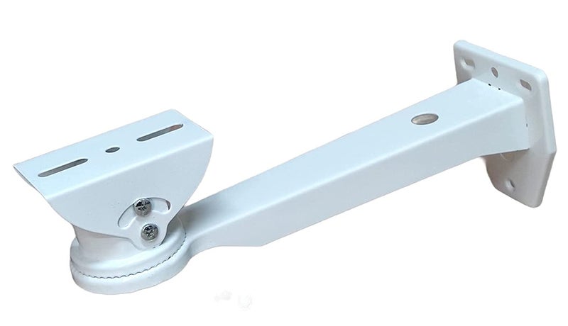 Dumbel 90° Viewing Area Security Camera Mount Bracket Stand for Bullet & Box Camera, White (8 inch)