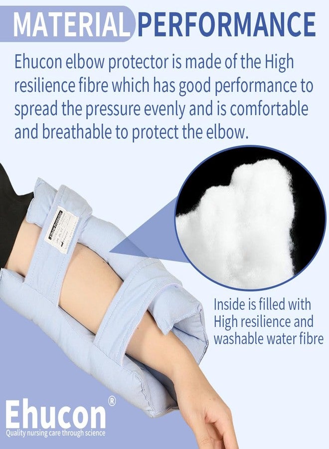 Ehucon Elbow Cushion Protector for Relief Pressure Sores,Elbow Pads with Soft Fibre for Elderly or Bedridden Patient (Blue, Small) - Image 5