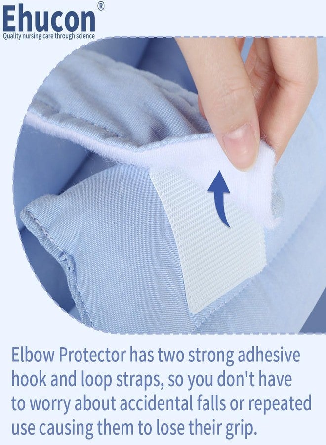 Ehucon Elbow Cushion Protector for Relief Pressure Sores,Elbow Pads with Soft Fibre for Elderly or Bedridden Patient (Blue, Small) - Image 4