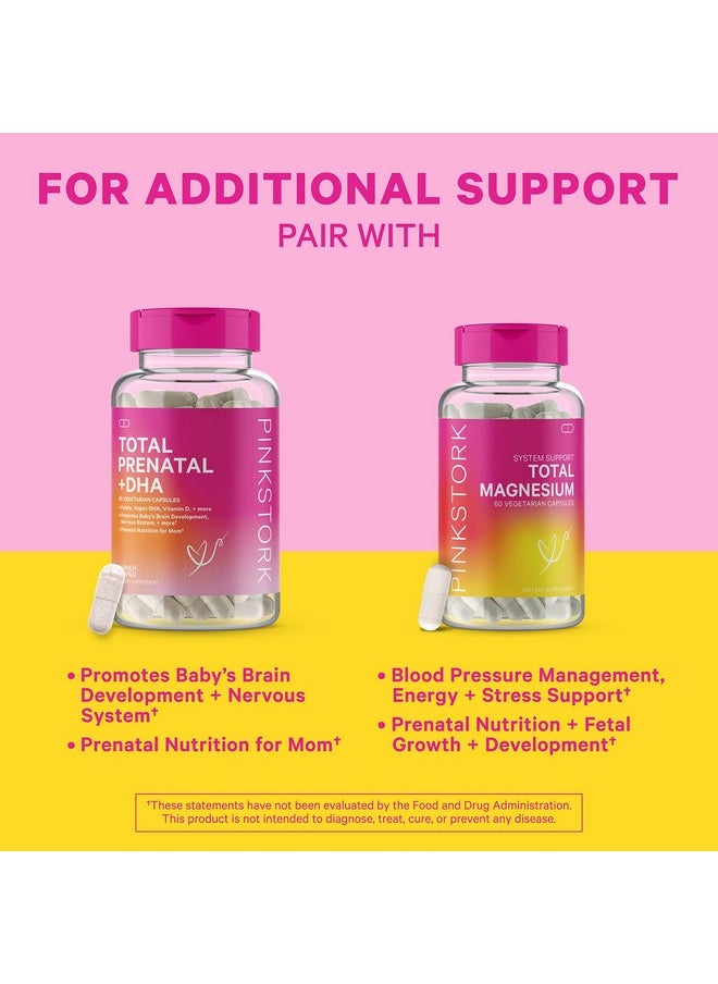 Pink Stork - Total Iron: Iron Supplement For Women With Iron Bisglycinate & Vitamin C To Ease Fatigue And Aid Concentration Focus & Energy Support Womenowned 60 Capsules - Image 1