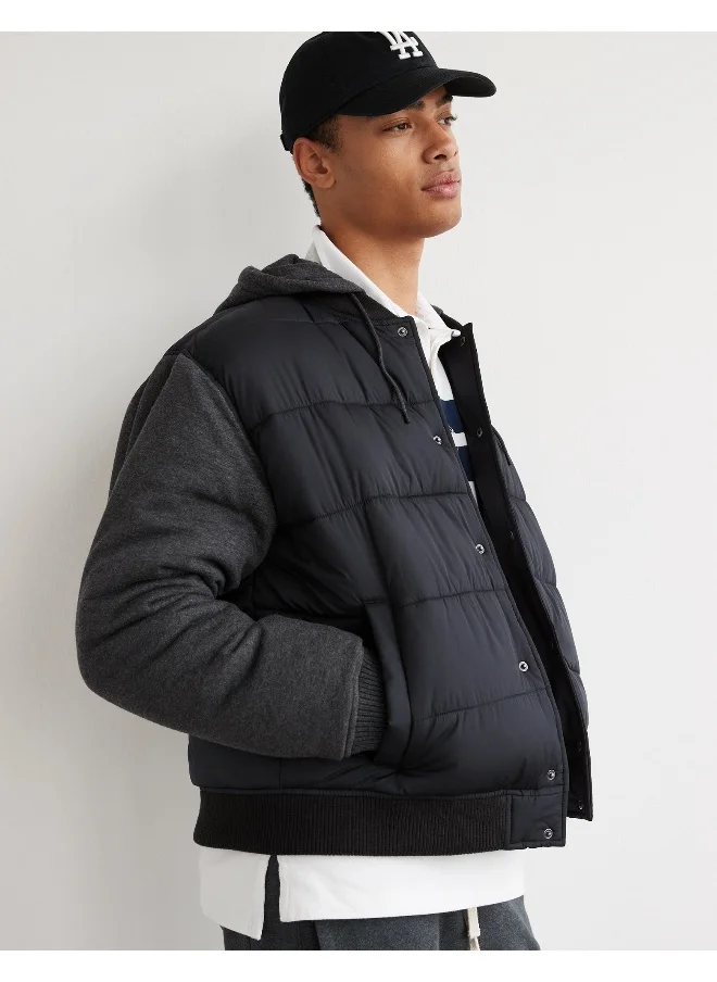 American Eagle Zip Throgh Bomber Puffer Jacket