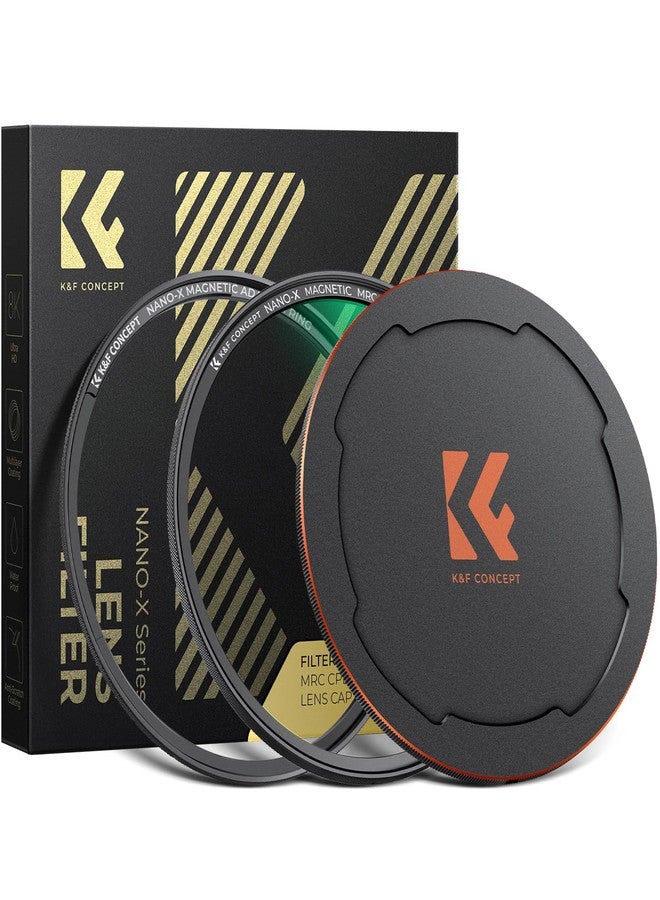 كيه آند إف كونسبت فلتر الاستقطاب الدائري المغناطيسي K&F Concept 82 مم (فلتر استقطاب مغناطيسي + حلقة أساسية مغناطيسية + غطاء عدسة) مع 28 طبقة طلاء متعددة CPL لعدسة الكاميرا (سلسلة Nano-X) - Image 1