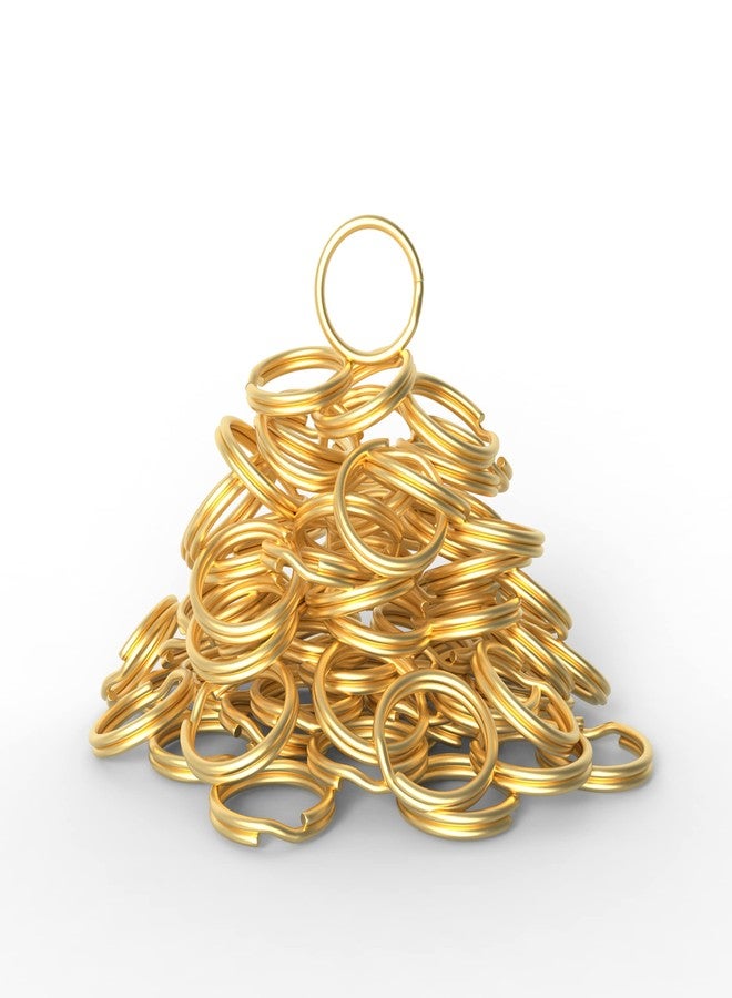 Silipac Keychain Rings Bulk 100 pcs - Split Ring Heavy Duty Crafts DIY Convenient Size 0.9 in (23 mm) - Steel Round Metal Key Rings - Image 4