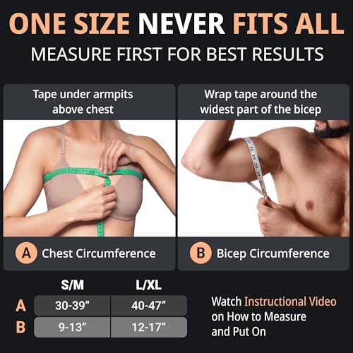 FIGHTECH Shoulder Brace for Torn Rotator Cuff for Men and Women 2 Sizes Support Pain Relief Nude SmallMedium - Image 5