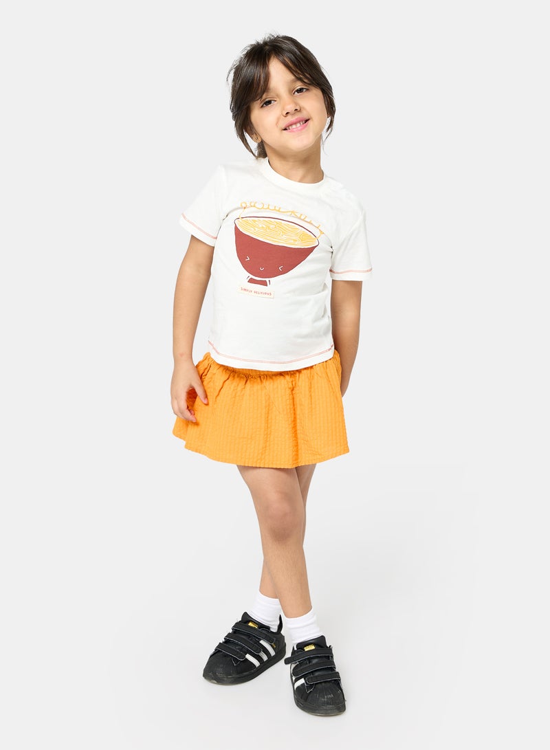 Panco Baby Boys PASTA PARTY Printed Short Sleeve T-shirt - Image 4