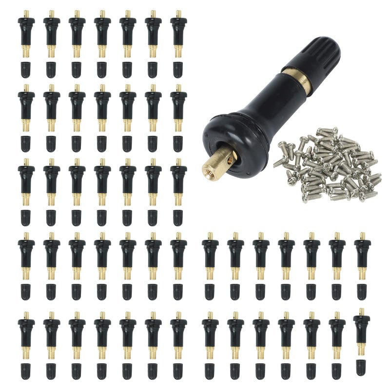 50Pcs TPMS 20008 Rubber Snapin Valve Stems Tire Valve Stem Replacement VS 950 VS950 15263240 for GM Chevy