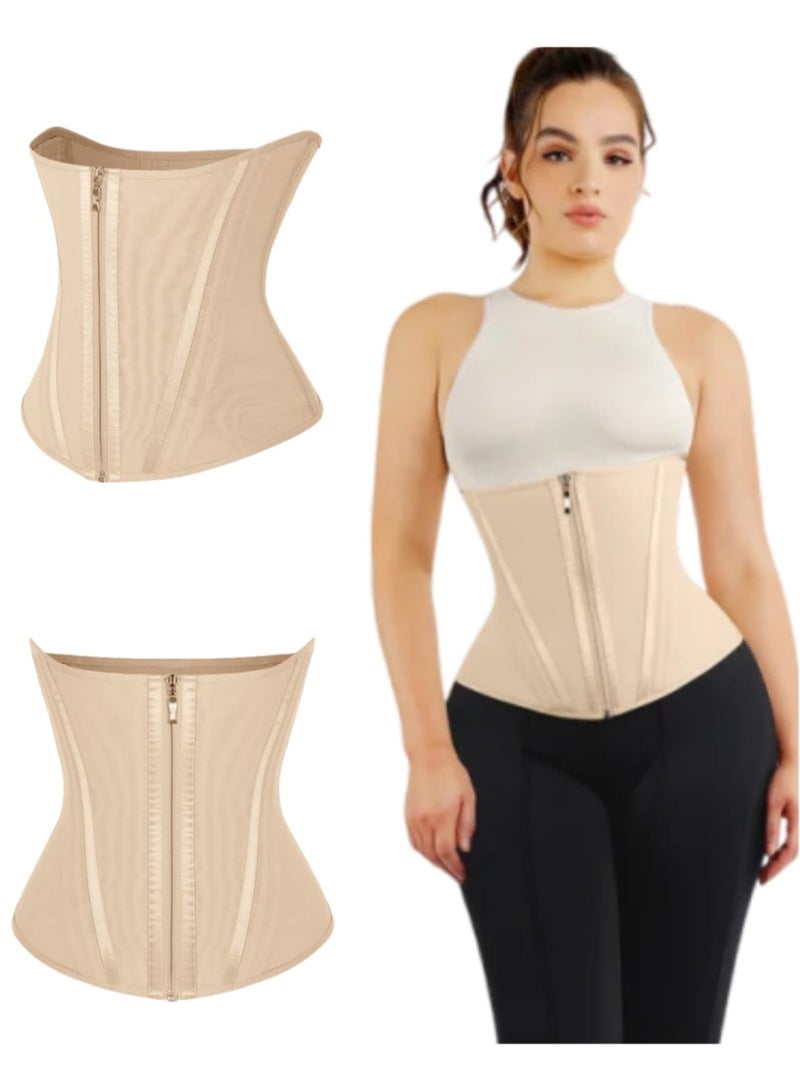 Hourglass-Shaped Compression Waist Belt Suitable For Bostpartum Use With 15 Built-In Steel Bones. - Image 1
