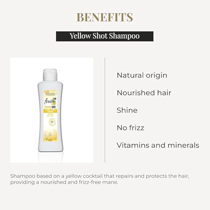 SALERM - Repair Shampoo Yellow Shot - Biokera Fresh - 300 ml - Repairs and Protects - For Shiny, Frizz-Free Hair - Sulfate-Free and Paraben-Free Shampoo - Image 3