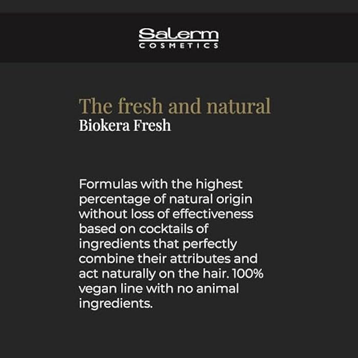 SALERM - Repair Shampoo Yellow Shot - Biokera Fresh - 300 ml - Repairs and Protects - For Shiny, Frizz-Free Hair - Sulfate-Free and Paraben-Free Shampoo - Image 5