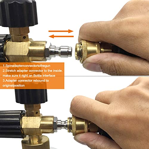 CLIO 3/8 NPT Quick Connect Fittings - 2 PCs 3/8 Inch Male Pressure Washer Quick Connect Fittings Quality Pressure Washer Quick Connect Kit - Image 4