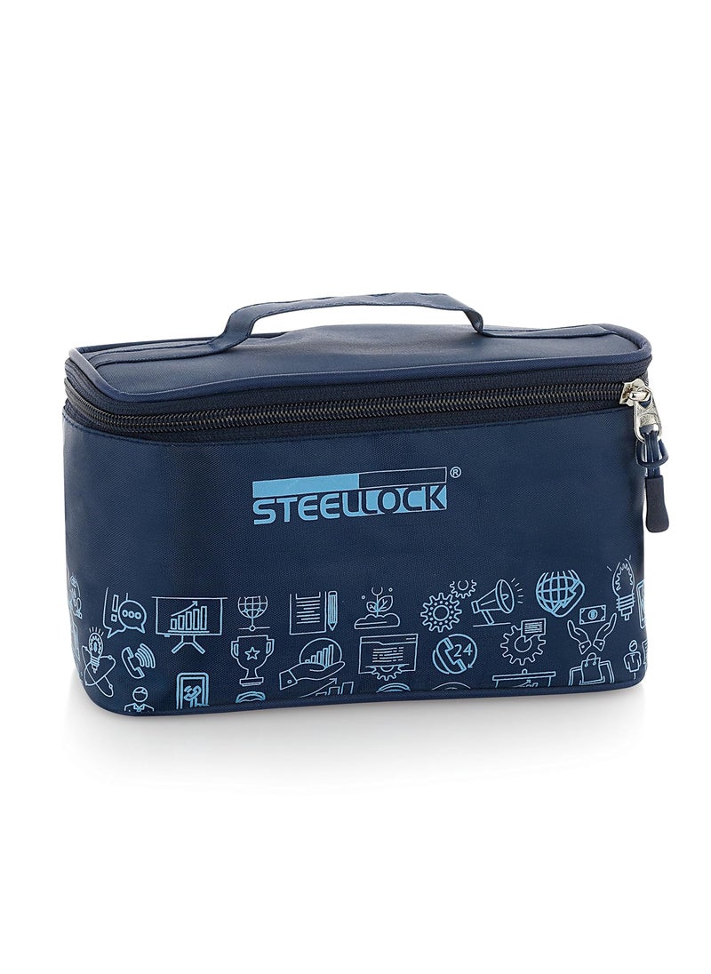 STEELLOCK STEELLOCK Lunch Box Stainless Steel Containers Leak Proof with BPA Free Air Tight Lids Fabric Jacket 280ml x 4pcs HL 1251  - Image 4