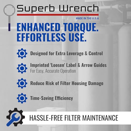 Superb Wrench SPBW-5 Heavy-Duty Water Filter Housing Wrench, 5.93 In Water Filter Wrench for Whole House Filter, Compatible with Pentek & Plymouth - Image 3